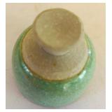 Set of 3 Artisan Glazed Pottery Pieces: Pitcher, Bowl, and Cup