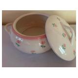 Portugal Floral Covered Ceramic Casserole Dish