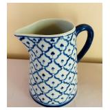 Pretty Blue and White Ceramic Pitchers
