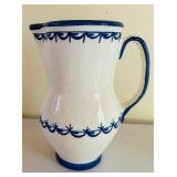 Pretty Blue and White Ceramic Pitchers