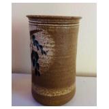 Pair of Handmade Stoneware Pottery Vases