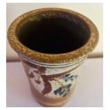 Pair of Handmade Stoneware Pottery Vases