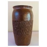 Pair of Handmade Stoneware Pottery Vases