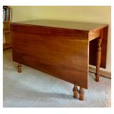 Classic Vintage Drop-Leaf Wooden Dining Table