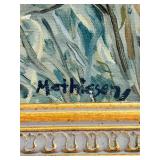 Framed Landscape Painting Signed Mathiesen