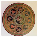 Set of 3 Hand-Painted Decorative Wooden Stacking  Lidded Boxes