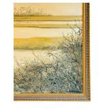 Framed Landscape Painting Signed Mathiesen