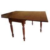 Classic Vintage Drop-Leaf Wooden Dining Table