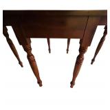 Classic Vintage Drop-Leaf Wooden Dining Table