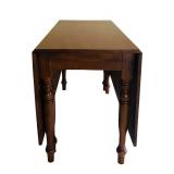 Classic Vintage Drop-Leaf Wooden Dining Table