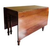 Classic Vintage Drop-Leaf Wooden Dining Table