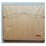 Pair of Framed Vintage Landscape Etchings with Trees and Architectural Accents