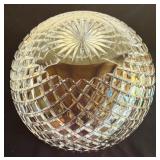 Vintage Czech Crystal Punch Bowl and 6 Glasses