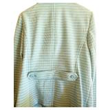 Talbots Blue and White Striped Light Jacket Size Medium