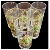 Set of 10 Spode Christmas Glasses Tall and Short Holiday Tumblers