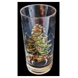 Set of 10 Spode Christmas Glasses Tall and Short Holiday Tumblers