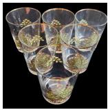 Set of 10 Spode Christmas Glasses Tall and Short Holiday Tumblers