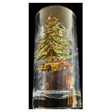 Set of 10 Spode Christmas Glasses Tall and Short Holiday Tumblers