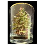 Set of 10 Spode Christmas Glasses Tall and Short Holiday Tumblers