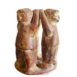 Vintage Circle of Friends Sculpture Candle Holder