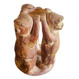 Vintage Circle of Friends Sculpture Candle Holder