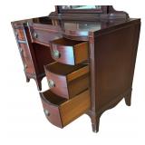 Vintage Vanity with Mirror