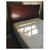Pair of Vintage Twin Beds with Wood Headboards and Footboards