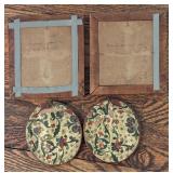 Set of 4 Vintage Framed Silhouette Portrait Prints