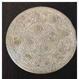 Set of 3 Vintage Embossed Metal Trivets