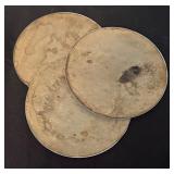 Set of 3 Vintage Embossed Metal Trivets