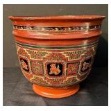 Burmese Lacquerware Yun Bowl with Animal Motif