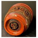 Burmese Lacquerware Yun Bowl with Animal Motif