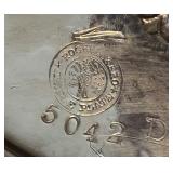 Vintage Rogers Brothers Silver Plated Domed Serving Bowl with Floral Design