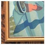 Winold Reiss Print of Native American Elder and Child