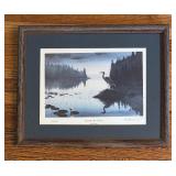 Les C. Kouba Limited Edition Print "Great Blue Heron Hangout"