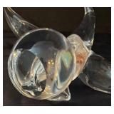 Signed Anderson Crystal Bird Sculpture