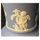 Wedgwood Blue Jasperware Classical Motif Vase