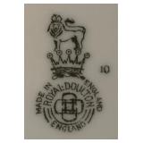 Set of 7 Royal Doulton England Floral Patterned Plates