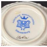 Klausenburg Porcelain Basket Dish with Floral Design