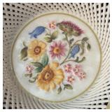 Klausenburg Porcelain Basket Dish with Floral Design