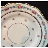 Vintage Cauldon LTD England Floral Porcelain Tea Set with Plates, Cups, Saucers and Platter