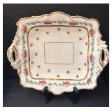 Vintage Cauldon LTD England Floral Porcelain Tea Set with Plates, Cups, Saucers and Platter