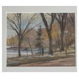 "Lake Calhoun: March" Original Artwork by Carl Oltvedt