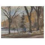 "Lake Calhoun: March" Original Artwork by Carl Oltvedt