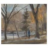 "Lake Calhoun: March" Original Artwork by Carl Oltvedt