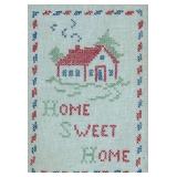 Pair of Framed Vintage Embroidered Wall Hangings