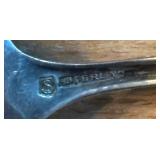 Set of 6 Sterling Silver Spoons with Assorted Patterns