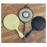Set of 3 Vintage Handheld Vanity Mirrors Assorted Styles
