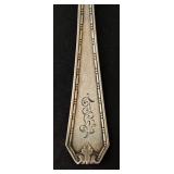 Set of 6 Vintage Sterling Silver Spoons with Ornate Handles