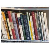 Collection of Fly Fishing and Trout Fishing Books with Bookshelf